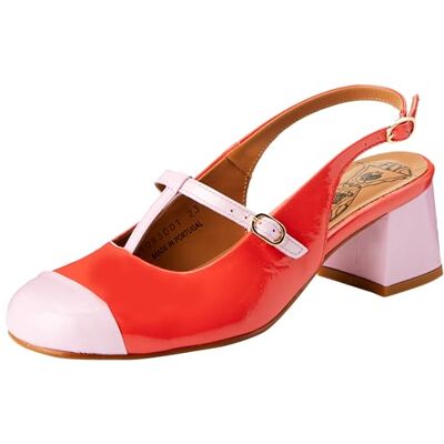Fly London Femme SOLN083FLY Mary Jane, Pink/Scarlet, 40 EU - Publicité Fly London Femme SOLN083FLY Mary Jane, Pink/Scarlet, 40 EU - Publicité