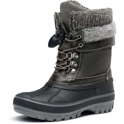 DREAM PAIRS Bottes Enfant Fille Garçon de Neige Imperméables Chaudes Antidérapantes Mi-Mollet pour Hiver et Activités Extérieures,Size 28.5,Noir/Gris,KMONTE-1 - Publicité DREAM PAIRS Bottes Enfant Fille Garçon de Neige Imperméables Chaudes Antidérapantes Mi-Mollet pour Hiver et Activités Extérieures,Size 28.5,Noir/Gris,KMONTE-1 - Publicité