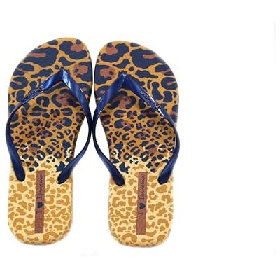 Ipanema Tongs de piscine ou journalier enfilées par le doigt, 100 % caoutchouc, plages antidérapantes, imprimé animal pour femme, citronier, 39 EU - Publicité Ipanema Tongs de piscine ou journalier enfilées par le doigt, 100 % caoutchouc, plages antidérapantes, imprimé animal pour femme, citronier, 39 EU - Publicité