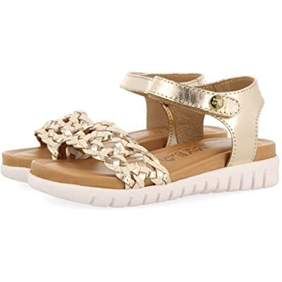 GIOSEPPO Sandales en Peau de Couleur Or à Claque tressée pour Fille claudon - Publicité GIOSEPPO Sandales en Peau de Couleur Or à Claque tressée pour Fille claudon - Publicité