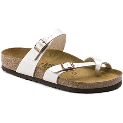 Birkenstock 071661 Mayari pearl white, Birko Flor Graceful Femme White EU 39 - Publicité Birkenstock 071661 Mayari pearl white, Birko Flor Graceful Femme White EU 39 - Publicité