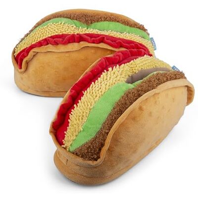 Coddies Pantoufles Taco Pantoufles unisexes drôles, chaussures confortables originales, cadeaux de Noël, chaussures funky Hommes, femmes et adolescents, Taco., 41/43.5 EU - Publicité Coddies Pantoufles Taco Pantoufles unisexes drôles, chaussures confortables originales, cadeaux de Noël, chaussures funky Hommes, femmes et adolescents, Taco., 41/43.5 EU - Publicité
