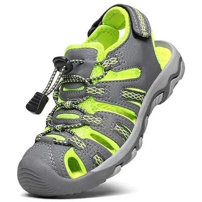 DREAM PAIRS Sandales De Sport De Été pour Garçons Et Filles pour Enfants Athlétiques en Plein Air,Size 28.5,Gris/Néon/Vert,160912-K - Publicité DREAM PAIRS Sandales De Sport De Été pour Garçons Et Filles pour Enfants Athlétiques en Plein Air,Size 28.5,Gris/Néon/Vert,160912-K - Publicité