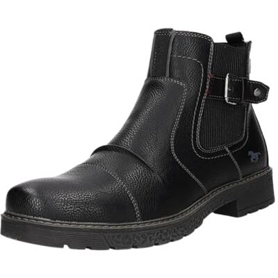 Mustang Homme Bottine, Noir, 45 EU - Publicité Mustang Homme Bottine, Noir, 45 EU - Publicité