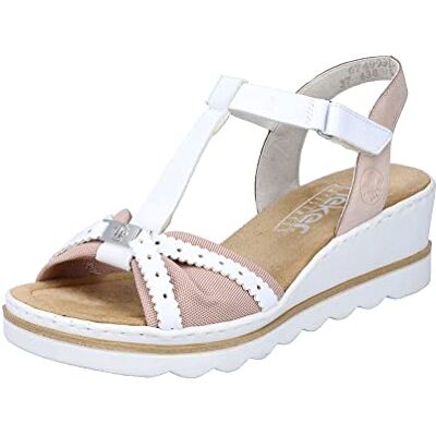 Rieker Sandales 67499 pour femme, rose, 41 EU - Publicité Rieker Sandales 67499 pour femme, rose, 41 EU - Publicité