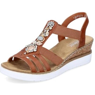 Rieker Femme Sandales V3869, Dame Sandales Fines,Chaussure d'été,Sandale d'été,Confortable,Plate,Marron (Braun / 24),40 EU / 6.5 UK - Publicité Rieker Femme Sandales V3869, Dame Sandales Fines,Chaussure d'été,Sandale d'été,Confortable,Plate,Marron (Braun / 24),40 EU / 6.5 UK - Publicité