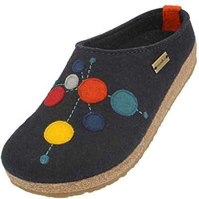 HAFLINGER Chaussons Mixte Adulte Grizzly Faible , Pointure:39 EU, La Couleur:Bleu - Publicité HAFLINGER Chaussons Mixte Adulte Grizzly Faible , Pointure:39 EU, La Couleur:Bleu - Publicité