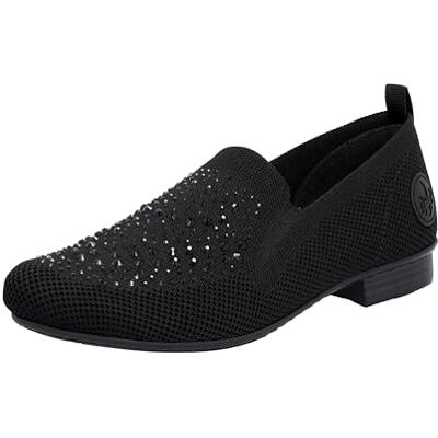 Rieker Damen Slipper Schwarz GR. 37 - Publicité Rieker Damen Slipper Schwarz GR. 37 - Publicité