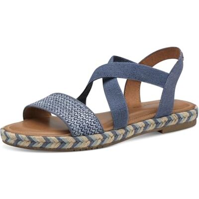Tamaris Sandales plates pour femme 1-28110-44 Bleu 37 EU, bleu, 37 EU - Publicité Tamaris Sandales plates pour femme 1-28110-44 Bleu 37 EU, bleu, 37 EU - Publicité