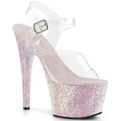 Pleaser ADORE-708LG CLR/Opal Multi Glitter UK 2 (EU 35) - Publicité Pleaser ADORE-708LG CLR/Opal Multi Glitter UK 2 (EU 35) - Publicité