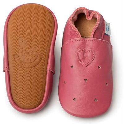Dotty Fish Chaussures Pieds Nus en Cuir pour bébés et Enfants avec Semelles en Caoutchouc. Légères, Souples et antidérapantes. Marque Britannique. Garçons et Filles Coeurs de Roses 2-3 Ans - Publicité Dotty Fish Chaussures Pieds Nus en Cuir pour bébés et Enfants avec Semelles en Caoutchouc. Légères, Souples et antidérapantes. Marque Britannique. Garçons et Filles Coeurs de Roses 2-3 Ans - Publicité
