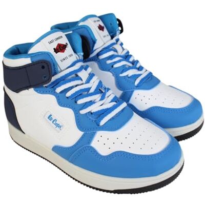 Lee Cooper Baskets Garçon Chaussures de Sport Enfant PU, PVC Bleu 37 - Publicité Lee Cooper Baskets Garçon Chaussures de Sport Enfant PU, PVC Bleu 37 - Publicité