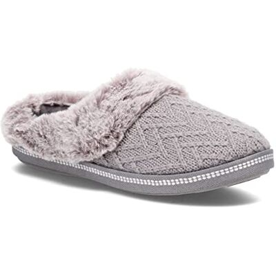 Skechers Cozy Campfire Home Essentials Pantoufles pour femme, Pull gris en fausse fourrure, 36.5 EU - Publicité Skechers Cozy Campfire Home Essentials Pantoufles pour femme, Pull gris en fausse fourrure, 36.5 EU - Publicité