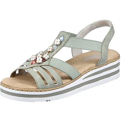 Rieker Sandales V0245 pour femme, vert, 38 EU - Publicité Rieker Sandales V0245 pour femme, vert, 38 EU - Publicité