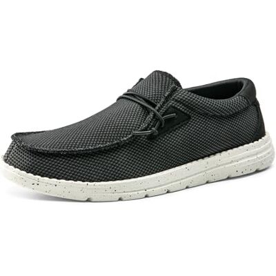 Bruno Marc Mocassins plats sans lacets pour homme Chaussures classiques décontractées confort doux BLS211M-E, Noir et blanc, 42 EU - Publicité Bruno Marc Mocassins plats sans lacets pour homme Chaussures classiques décontractées confort doux BLS211M-E, Noir et blanc, 42 EU - Publicité