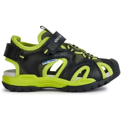 Geox Sandales J Borealis Boy C pour garçon, Noir/citron vert, 30 EU - Publicité Geox Sandales J Borealis Boy C pour garçon, Noir/citron vert, 30 EU - Publicité