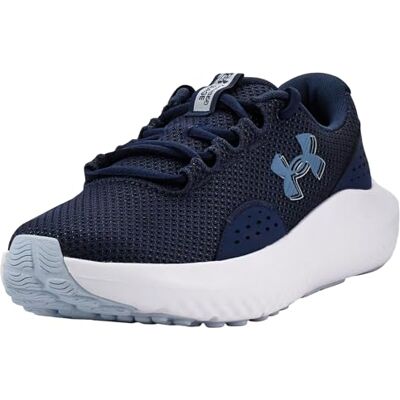 Under Armour Chaussures de Course Surge 4 pour Femme, Bleu Marine délavé Calm Metallic Blue Calm, 42 EU - Publicité Under Armour Chaussures de Course Surge 4 pour Femme, Bleu Marine délavé Calm Metallic Blue Calm, 42 EU - Publicité