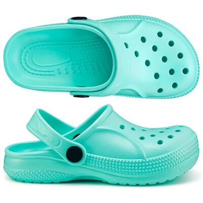 ESTRO Sabot Plastique Enfant Clogs Sabot Enfant Garcon Mules et Sabots Fille K055 (Menthe, 33 EU) - Publicité ESTRO Sabot Plastique Enfant Clogs Sabot Enfant Garcon Mules et Sabots Fille K055 (Menthe, 33 EU) - Publicité