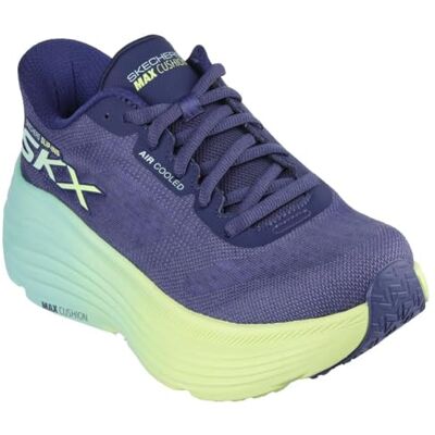 Skechers Max Cushioning Endeavour Hallandale Baskets à Enfiler Mains Libres pour Femme, Bleu Marine/Vert Citron, 38.5 EU - Publicité Skechers Max Cushioning Endeavour Hallandale Baskets à Enfiler Mains Libres pour Femme, Bleu Marine/Vert Citron, 38.5 EU - Publicité