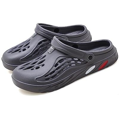 HMBLAW Hommes de Femme Claquettes Pantoufles,Douche Chaussons Léger Antidérapantes Maison Été Massage Doux Chaussures de Plage,Respirantes Sandales de Plage de Grande Taille(Size:EU 48-49,Color:Gris) - Publicité HMBLAW Hommes de Femme Claquettes Pantoufles,Douche Chaussons Léger Antidérapantes Maison Été Massage Doux Chaussures de Plage,Respirantes Sandales de Plage de Grande Taille(Size:EU 48-49,Color:Gris) - Publicité