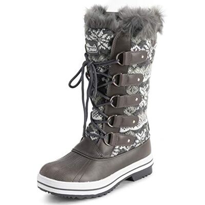 Polar Femmes Matelassée Grand Neige Imperméable L'hiver Fausse Fourrure Semelle En Caoutchouc Bottes Gris Carde UK3/EU36 YC0627 - Publicité Polar Femmes Matelassée Grand Neige Imperméable L'hiver Fausse Fourrure Semelle En Caoutchouc Bottes Gris Carde UK3/EU36 YC0627 - Publicité