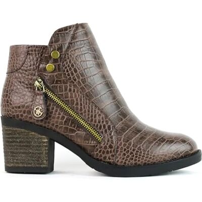 CHATTAWAK FEMME BOOT COURTE CUIR CROCO CHOCO 40 - Publicité CHATTAWAK FEMME BOOT COURTE CUIR CROCO CHOCO 40 - Publicité