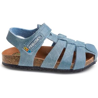 Pablosky Bio Sandale, Bleu, 35 EU Large - Publicité Pablosky Bio Sandale, Bleu, 35 EU Large - Publicité