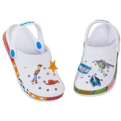 Disney Sandales Clogs Toy Story pour filles et garçons avec breloques, Buzz, Woody, chaussures d’intérieur et d’extérieur avec sangle à la cheville, 6 UK Child - Publicité Disney Sandales Clogs Toy Story pour filles et garçons avec breloques, Buzz, Woody, chaussures d’intérieur et d’extérieur avec sangle à la cheville, 6 UK Child - Publicité