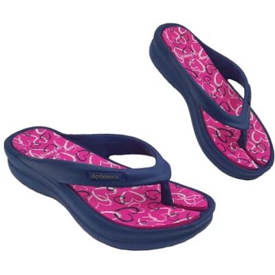 de fonseca DeFonseca Ischia Super Chaussons femme tongs, pantoufle en caoutchouc pour maison, mer et plage FlipFlop été avec compensée, bleu, 40 EU - Publicité de fonseca DeFonseca Ischia Super Chaussons femme tongs, pantoufle en caoutchouc pour maison, mer et plage FlipFlop été avec compensée, bleu, 40 EU - Publicité