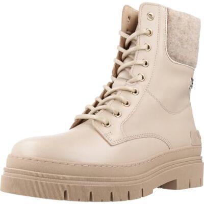 Tommy Hilfiger Feminine Felt Lace UP Bootie Noir - Publicité Tommy Hilfiger Feminine Felt Lace UP Bootie Noir - Publicité