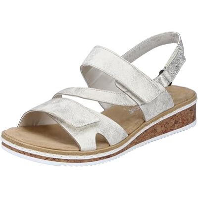 Rieker Femme V3666 Sandale, Beige, 42 EU - Publicité Rieker Femme V3666 Sandale, Beige, 42 EU - Publicité