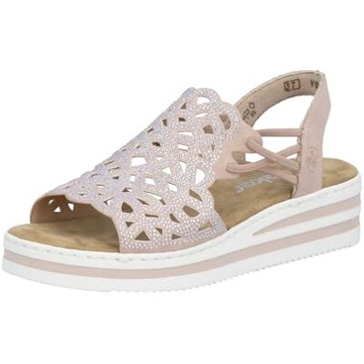 Rieker Sandales pour femme V0241, rose, 36 EU - Publicité Rieker Sandales pour femme V0241, rose, 36 EU - Publicité