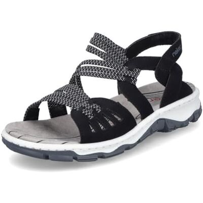Rieker Sandales de Trekking Femme 68882, Sandales Femme, Beige 00, 4 UK - Publicité Rieker Sandales de Trekking Femme 68882, Sandales Femme, Beige 00, 4 UK - Publicité