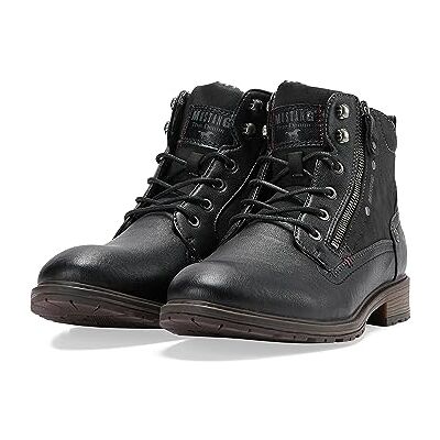 MUSTANG Bottines Homme , Pointure:44 EU, La Couleur:Noir - Publicité MUSTANG Bottines Homme , Pointure:44 EU, La Couleur:Noir - Publicité