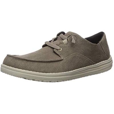Skechers Homme Melson-volgo Slip on Mocassin, Brown Canvas, 41 EU - Publicité Skechers Homme Melson-volgo Slip on Mocassin, Brown Canvas, 41 EU - Publicité