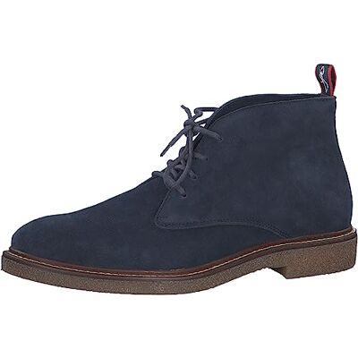 MARCO TOZZI by Guido Maria Kretschmer Bottines élégantes à lacets en daim pour homme, bleu marine, 45 EU - Publicité MARCO TOZZI by Guido Maria Kretschmer Bottines élégantes à lacets en daim pour homme, bleu marine, 45 EU - Publicité