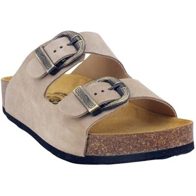 Sandales Femme PLAKTON-340010-CP Beta West-3 coloris-Beige-39 - Publicité Sandales Femme PLAKTON-340010-CP Beta West-3 coloris-Beige-39 - Publicité