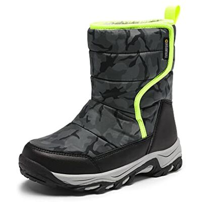 DREAM PAIRS Kids Bottes de Neige pour Enfants Chaussures de Hiver Bottes à Lacets Garçon et Fille Confortable,Size 37.5,Camouflage/Gris,SDSB2222K - Publicité DREAM PAIRS Kids Bottes de Neige pour Enfants Chaussures de Hiver Bottes à Lacets Garçon et Fille Confortable,Size 37.5,Camouflage/Gris,SDSB2222K - Publicité