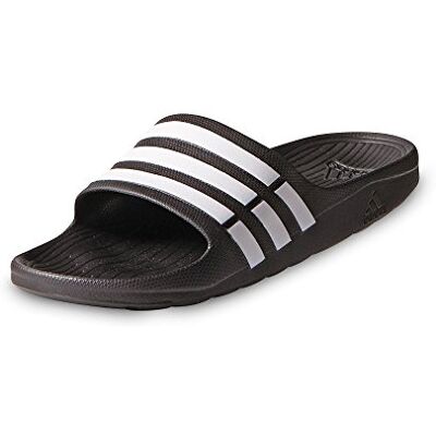 Adidas Duramo Slide Mules natation Mixte adulte Noir (Black/White/Black) 37 EU - Publicité Adidas Duramo Slide Mules natation Mixte adulte Noir (Black/White/Black) 37 EU - Publicité