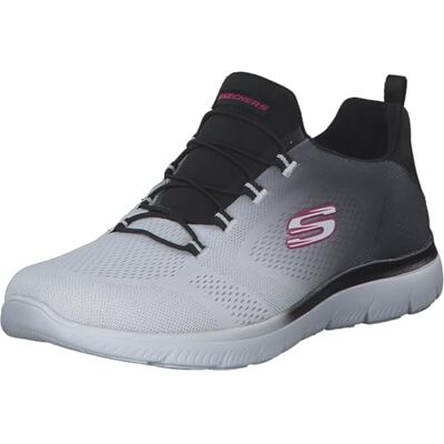 Skechers Femme Summits Bright Charmer Espadrilles, Black & White Mesh/Trim, 35 EU - Publicité Skechers Femme Summits Bright Charmer Espadrilles, Black & White Mesh/Trim, 35 EU - Publicité