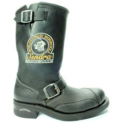 Sendra Boots 3565 Metal Noir Femmes Hommes Biker Bottes Casual Mode Moto Bottes Bouts Coqués Métal Anti Slip Semelle Fait Main Cuir Véritable Taille 44 - Publicité Sendra Boots 3565 Metal Noir Femmes Hommes Biker Bottes Casual Mode Moto Bottes Bouts Coqués Métal Anti Slip Semelle Fait Main Cuir Véritable Taille 44 - Publicité