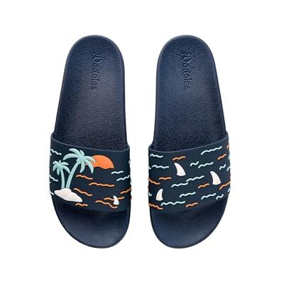 Dedoles Chaussure Homme Femme & Enfants Sandales Antidérapant designs amusants Livre Pizza Café Renard Lama Cadeau, Couleur: Île tropicale, Taille: 45 EU - Publicité Dedoles Chaussure Homme Femme & Enfants Sandales Antidérapant designs amusants Livre Pizza Café Renard Lama Cadeau, Couleur: Île tropicale, Taille: 45 EU - Publicité