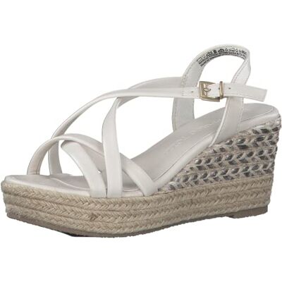 MARCO TOZZI Femme Damen Sandale cale, Crème (Crème), 39 EU - Publicité MARCO TOZZI Femme Damen Sandale cale, Crème (Crème), 39 EU - Publicité