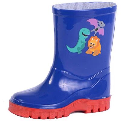StormWells Bottes en caoutchouc imperméables pour garçon Motif dinosaure/dinosaure Bleu marine, bleu marine, 25 EU - Publicité StormWells Bottes en caoutchouc imperméables pour garçon Motif dinosaure/dinosaure Bleu marine, bleu marine, 25 EU - Publicité