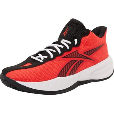 Reebok Baskets Press Unisexes, Energy Red Black White, 41 EU - Publicité Reebok Baskets Press Unisexes, Energy Red Black White, 41 EU - Publicité