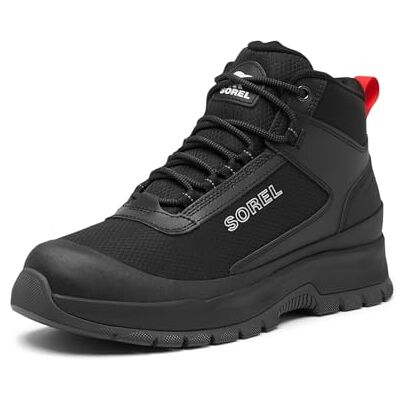 Sorel Homme Outing NW Sneaker Mid WP Botte Tendance, Black, Black, 43 EU - Publicité Sorel Homme Outing NW Sneaker Mid WP Botte Tendance, Black, Black, 43 EU - Publicité