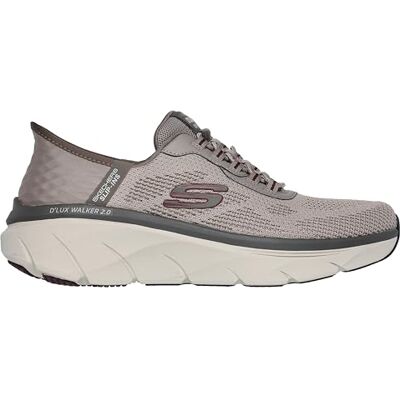 Skechers D'lux Walker 2.0 Rezinate Baskets à Enfiler Mains Libres pour Homme, Taupe, 42 EU - Publicité Skechers D'lux Walker 2.0 Rezinate Baskets à Enfiler Mains Libres pour Homme, Taupe, 42 EU - Publicité