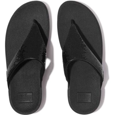 Fitflop Sandales Lulu à sequins pour femme, Noir, 40 EU - Publicité Fitflop Sandales Lulu à sequins pour femme, Noir, 40 EU - Publicité