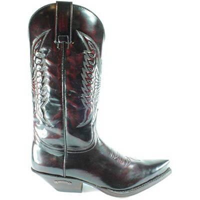 Sendra Boots 2073 Cuervo Florentic Bordeaux Santiags Femmes Hommes Cowboy Bottes Western Bout Pointu Talon Incliné Fait Main Véritable Cuir Brillant Taille 44 - Publicité Sendra Boots 2073 Cuervo Florentic Bordeaux Santiags Femmes Hommes Cowboy Bottes Western Bout Pointu Talon Incliné Fait Main Véritable Cuir Brillant Taille 44 - Publicité