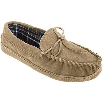 Sleepers Adie Chaussons en Cuir suédé Style Mocassins Homme (41 FR) (Sable) - Publicité Sleepers Adie Chaussons en Cuir suédé Style Mocassins Homme (41 FR) (Sable) - Publicité